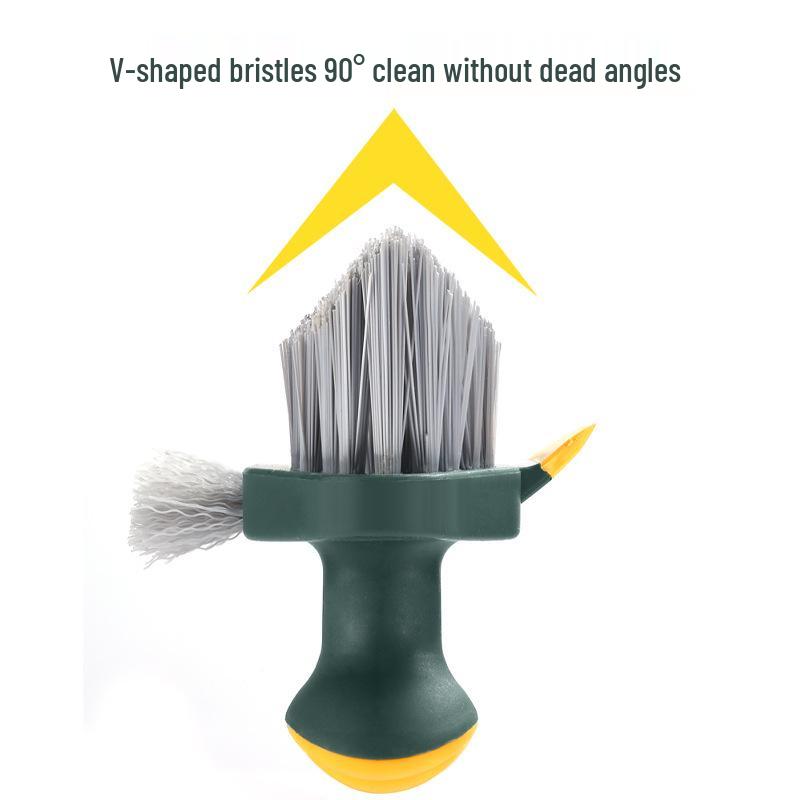 All-in-One Grout & Corner Cleaning Brush Set for Bathroom and Floors
