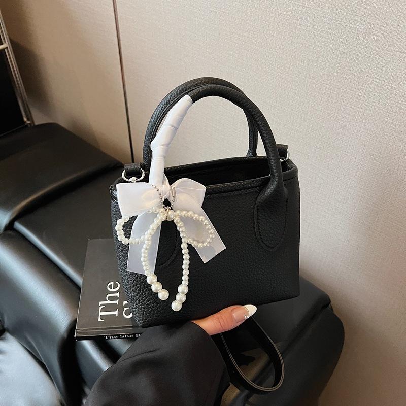 2025 nová mašle perlová kabelka dámská móda ležérní svěží jednoduchá ramenní crossbody niche design taška