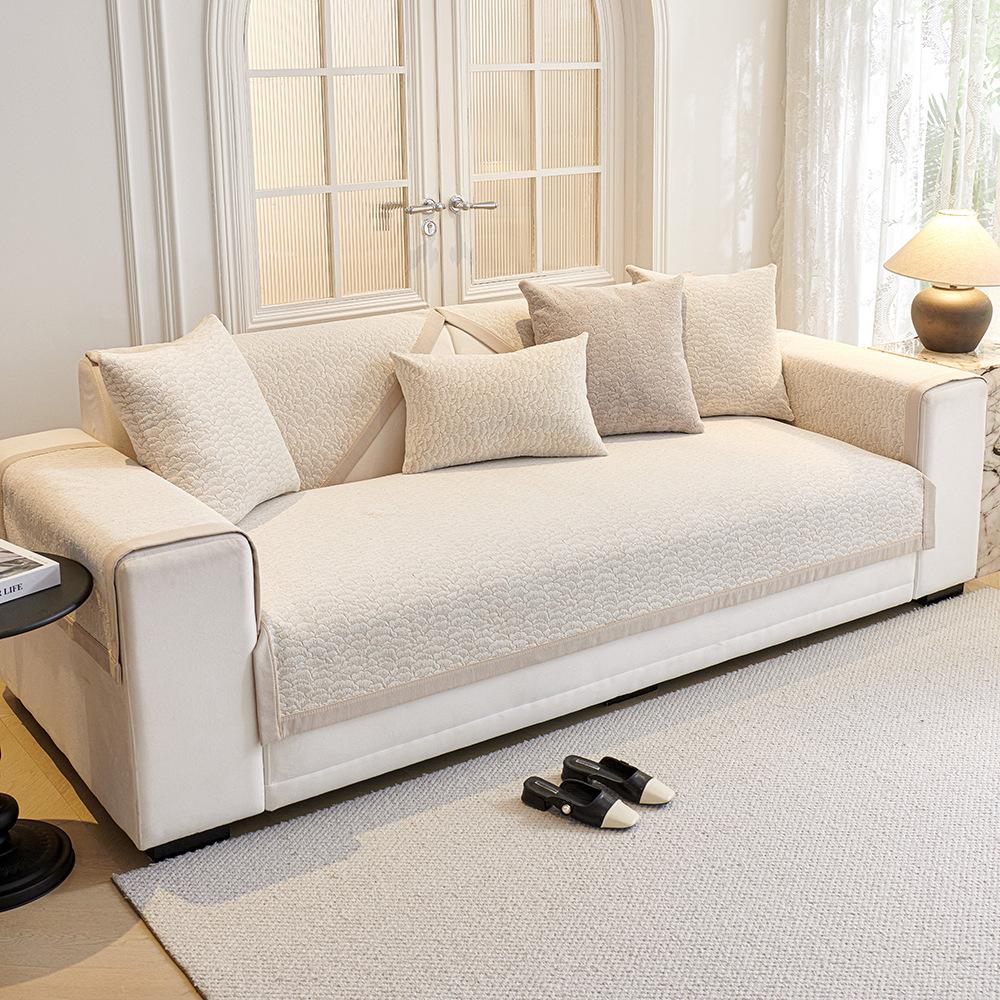 Chenille Jacquard Sofakissen Vier Jahreszeiten Universell Modern Leichter Luxus Kratzfest Einfach Leder Sofabezug Stoffbezug Kissenbezug