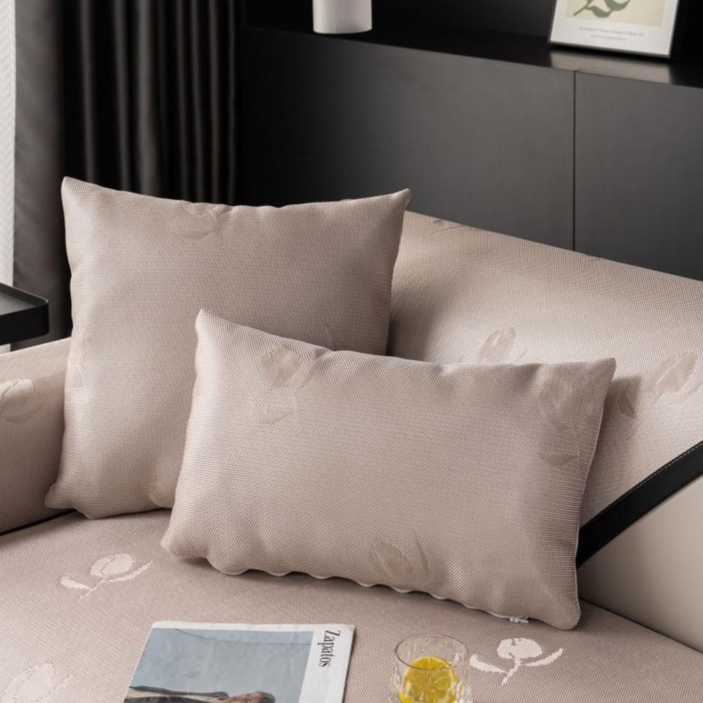 Living Room Anti-slip Couch Furniture Protection Cover  Universal Ice Silk Flower Sofa Cushion cover Slipcover Funda Cojin