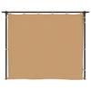 vidaXL Pavillon mit Vorhängen 3x3 m Taupe Stahl
