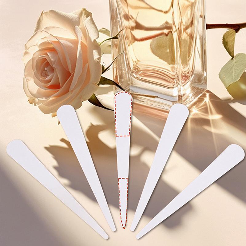 100Pcs Pointed End Tape Aromatherapy Fragrance Perfume Essential Oils Test Tester Paper Strips Outfit Scented Diffuse Sticks