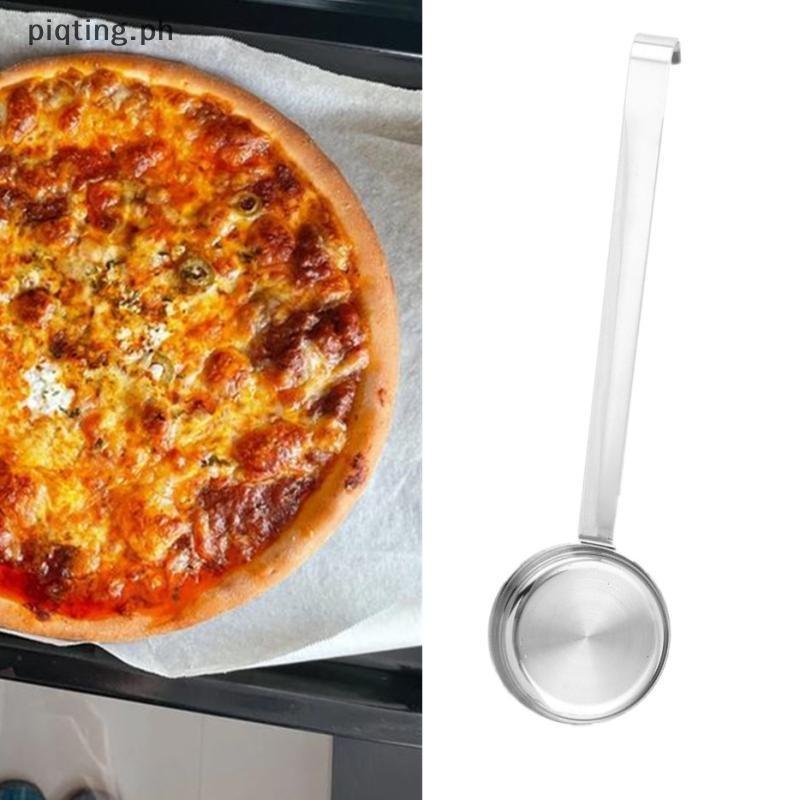 1 ks nerezová naběračka na pizzovou omáčku, naběračka na pečení, kelímky na polévku a rajčata s dlouhou rukojetí, kuchyňská naběračka pro podávání, nástroj na roztírání krému