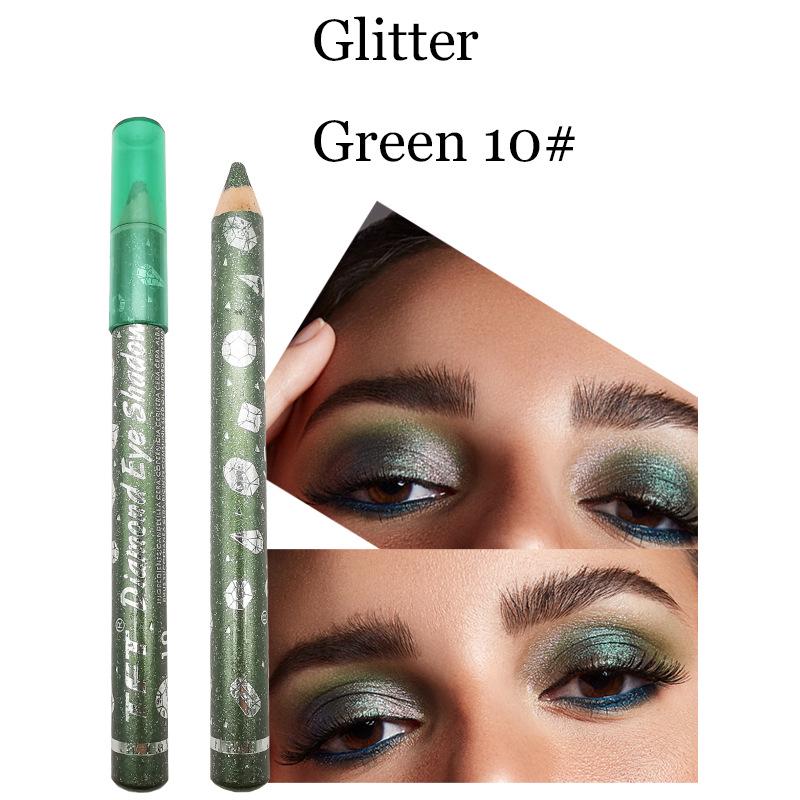Fashion Long Lasting Waterproof Glitter Pigment Colored Eyeliner Eye Shadow Eye Makeup Cosmetics