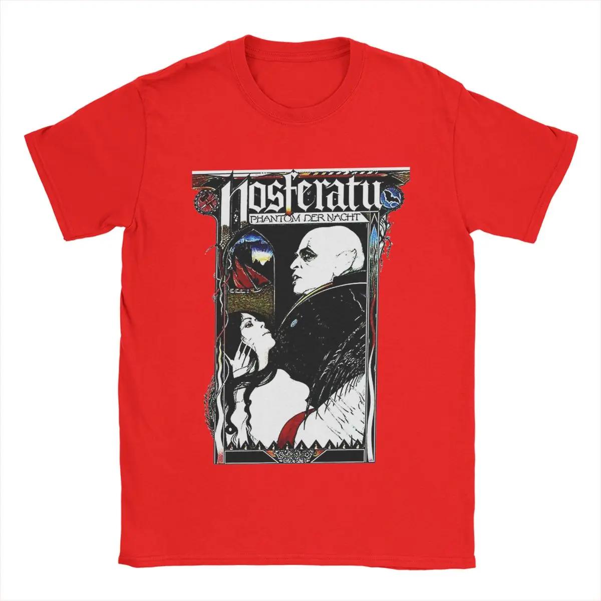 

Мужская футболка Носферату 1922 Фильм ужасов Вампир Смешная Футболка Футболка с коротким рукавом Футболки с круглым вырезом Одежда Оригинал S красный