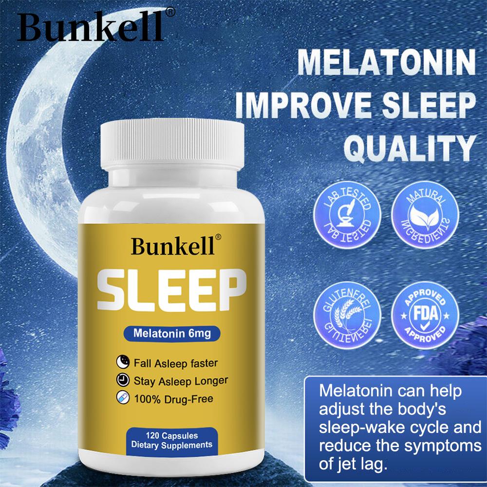 Nighttime Dietary Supplement Capsules with Vitamin B6, Vegan Non‑GMO Gluten‑Free Soy‑Free,120 Capsules