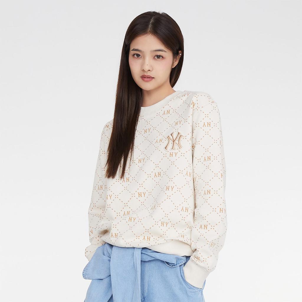 MLB Sweatshirts Unisex Cream Crew Neck Moderate Other 3AMTM0134-50CRD