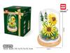 Micro Particle Building Blocks: Sunflower and Rose Bouquet for Valentine's, Qixi, Teacher's Day, and Christmas.