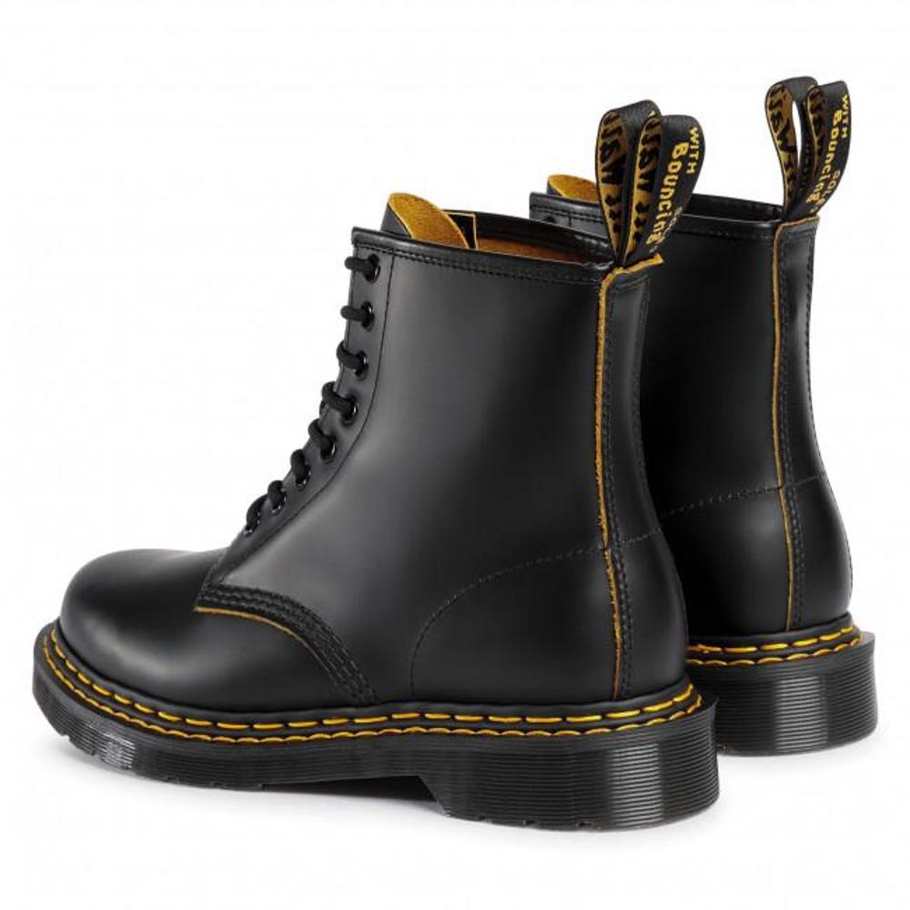 Boots Dr. Martens Black / Yellow 1460 Double Stitch Version