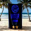 Inter Milan Beach Towel Quickdry Soft Microfiber Comfortable Lightweight