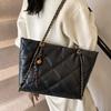 Fashion High Sense Diamond Large Capacity Tote Bag Commuter Versatile Chain Shoulder Tote Bag