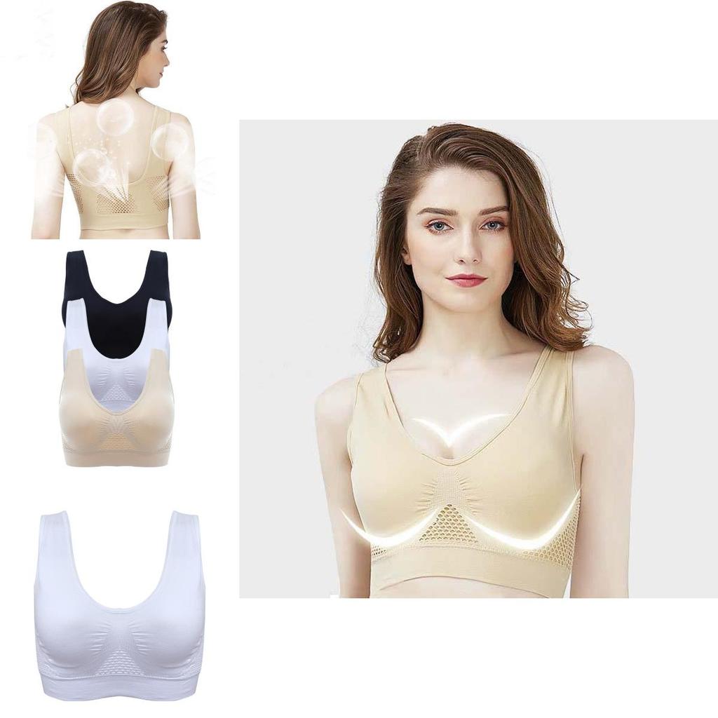 Breathable Hollow Out Padded Sports Bra For Women In Plus Size For Yoga And Gym