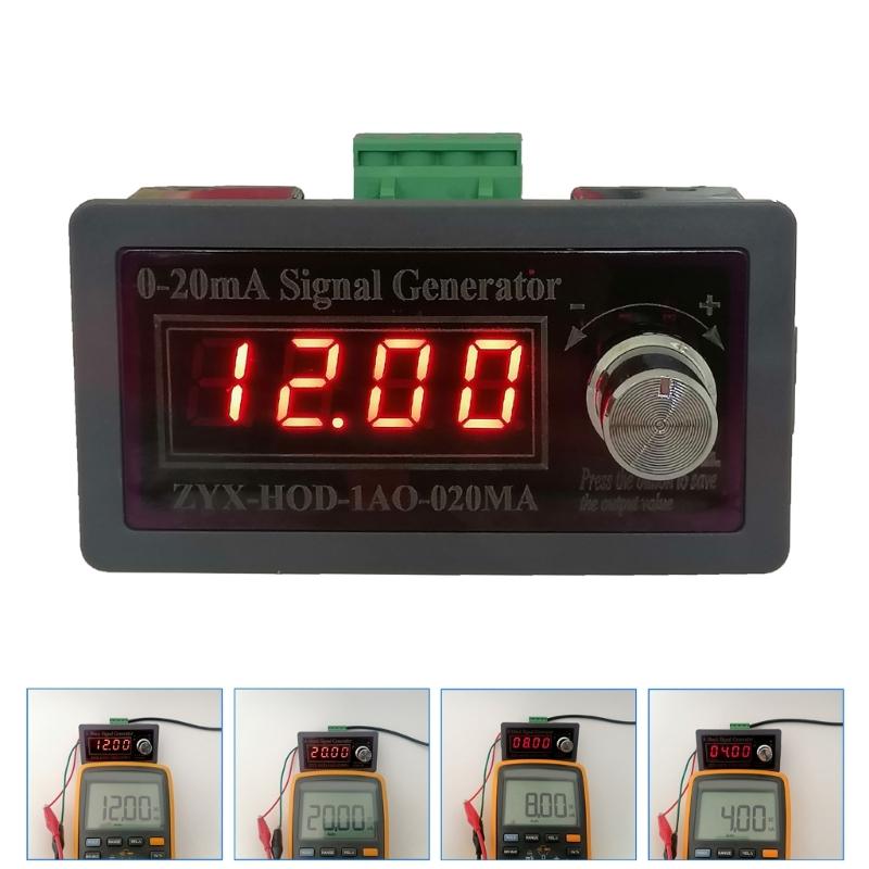 Signal Generator 0-20mA 9-28V Knob Type Generator Current Voltage Simulator for Testing Digital Generator