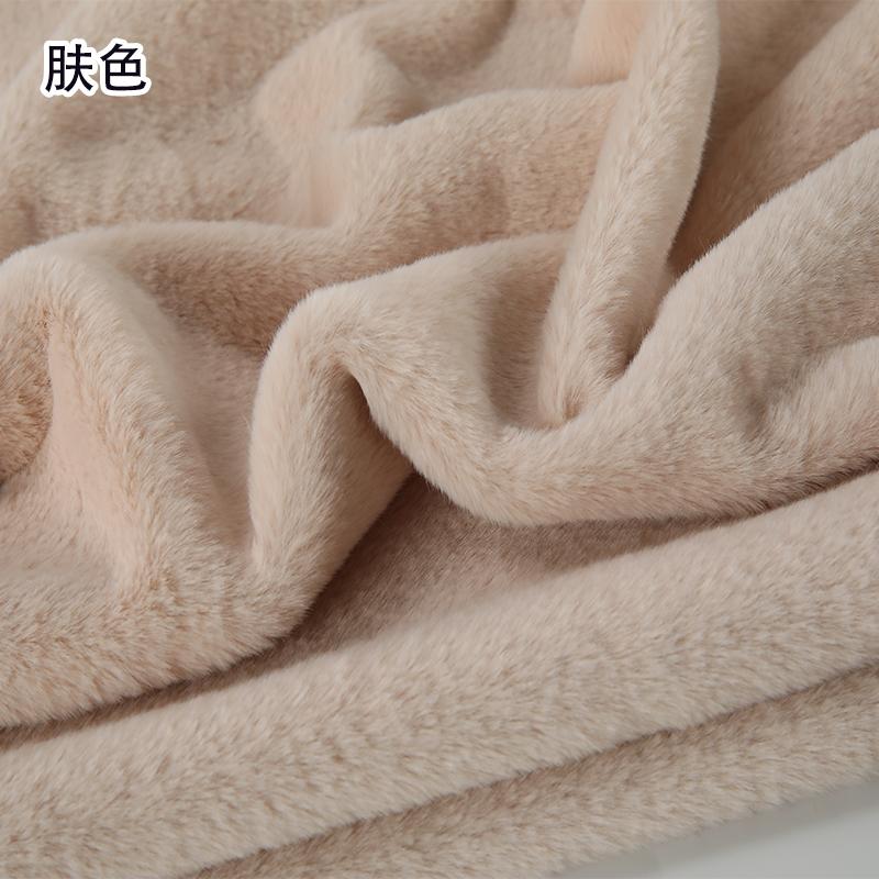 50x50cm 8mm Imitation Otter Rabbit Fur Short Plush Fabric For Warm Clothing,Display Background Scarf, DIY Plush Toys Fabric