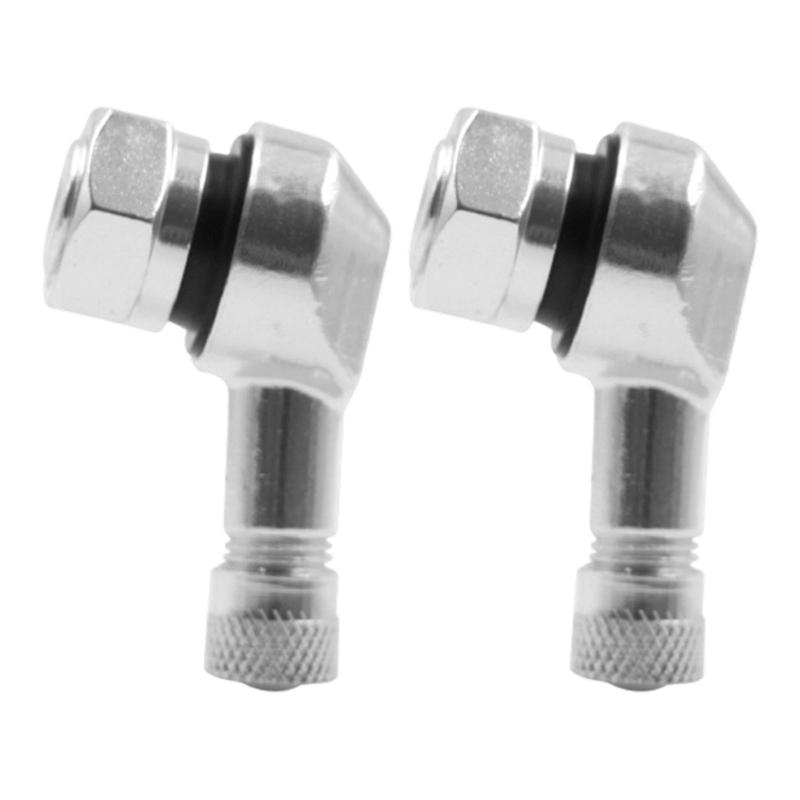 Motorcycle Modification Accessories Aluminum Tubeless Tyre Valves Stem for Most Motorbike Replacement Tire Valves Stems серебряный