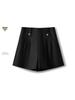 Spring 2025 Women's High-Waisted Slimming A-Line Wide-Leg Casual Suit Shorts