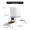 Large Capacity Automatic Pet Feeder Smart Timer Control Programmable Food Dispenser Bowl Auto Pet Feeding Supplies for Dogs Cats
