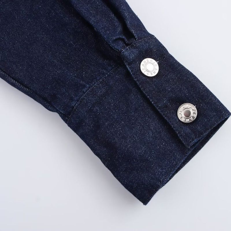 Kaslead New Women Clothes Western Style Fashion Simple and Versatile Demin Shirt Outerwear 4365071