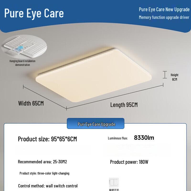 Pailide Eye-Care Full Spectrum LED Ceiling Light