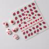 Vibrant Rainbow Flower 5D Nail Art Stickers - Cartoon Star & Small Patterns, Long-Lasting & Waterproof for Kids