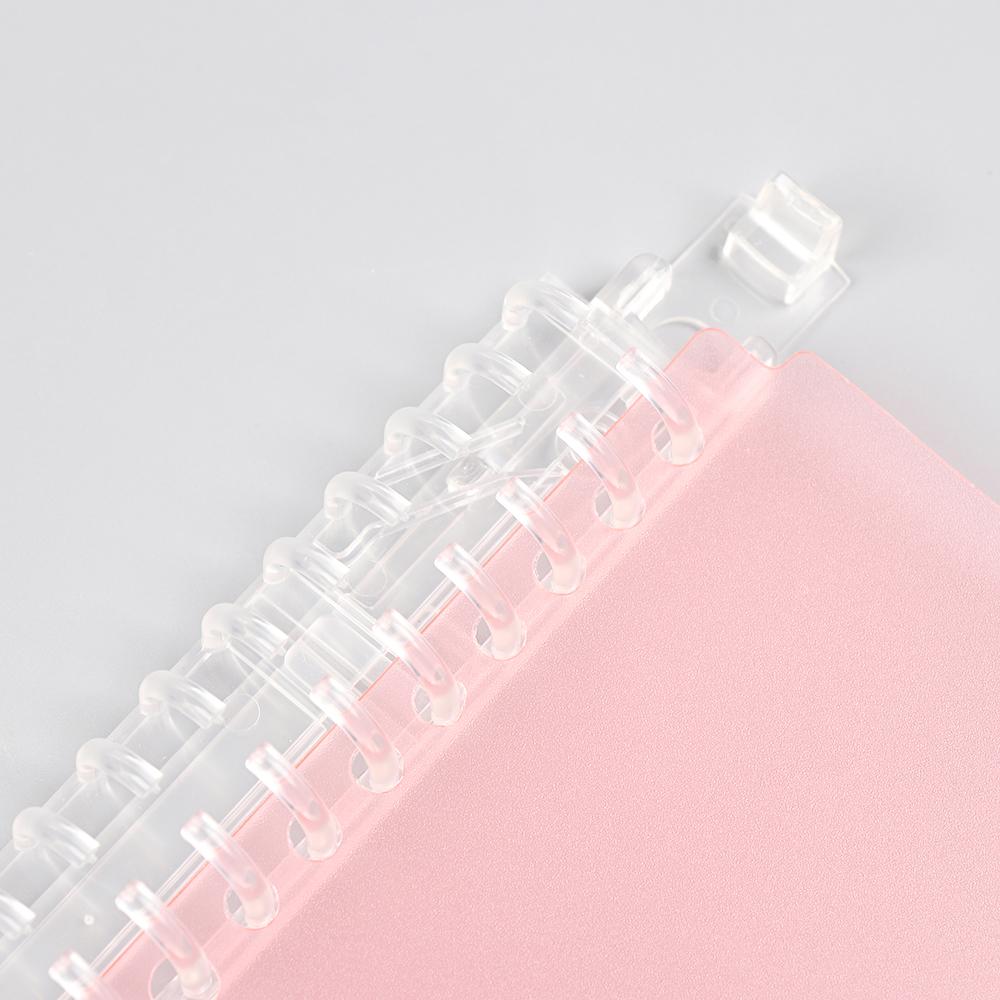 File Folder Refillable 20/26Hole Notepad Loose-leaf Cover Notebook Paging Separator Ring Binder