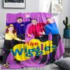 Coperta di Flanella con Stampa The Wiggles, Alta qualità, Confortevole per Tutte le Stagioni, Decorazione per la Casa, Calore e Comfort, Perfetta per Regali di Natale