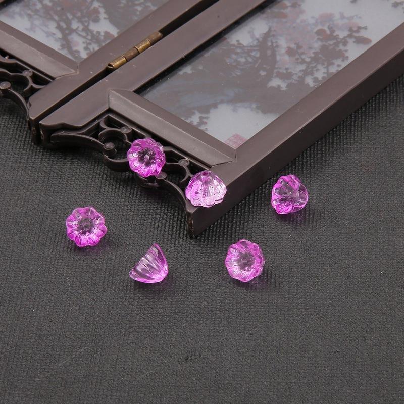 10mm Glass Lotus Seedpod Ancient-Style Hairpin for DIY Hanfu Headwear