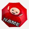 Personalized Name T-Teletubbies Print Umbrella - Automatic Open/Close, Eight-Rib Durable Frame, Automatic Folding Umbrella