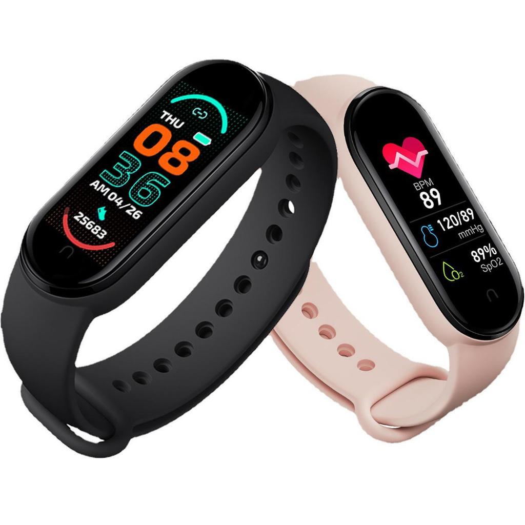 New M6 Smart Bracelet: Call & Message Alerts, Heart Rate & Blood Pressure Monitoring, Health Tracking Gift