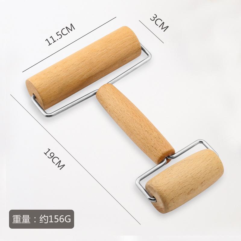 

Double Dough Roller Pottery Polymer Clay Rolling Pin Wooden Roller For Diamond Rhinestone Embroidery Art Hobby Supplies A1