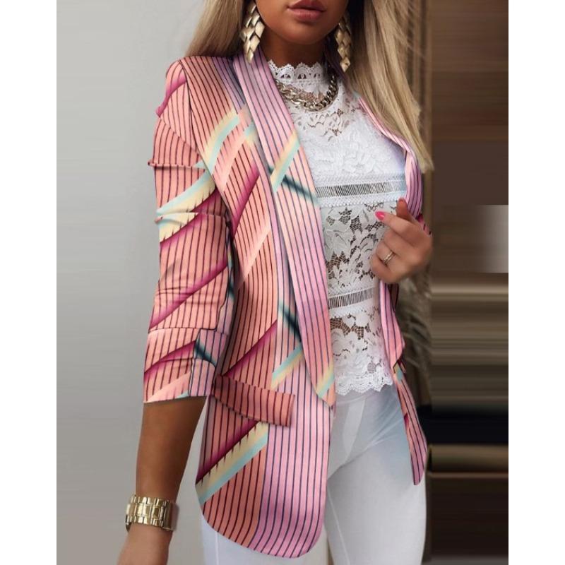 BITCED Women's Vintage Casual Autumn Winter Long Sleeve POLO Neck Jackets & Coats Unique design