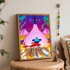 Disney Sorcerer Mickey Oil Painting Kit Canvas DIY Home Decor Gift for Fans (128 Characters)