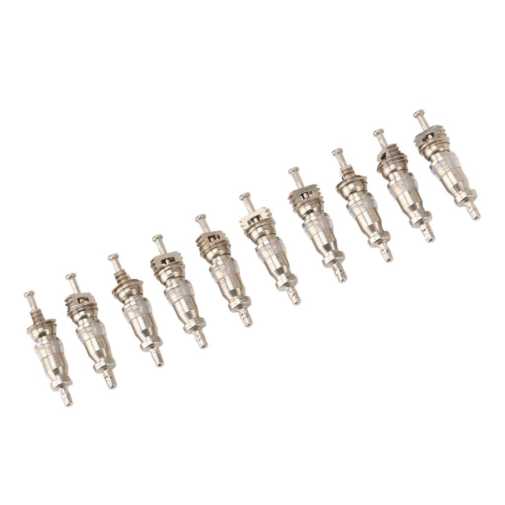 100PCS High Pressure Valve Stem Core Aluminum Alloy Copper Car Air Conditioner Valve Core for R12 Series