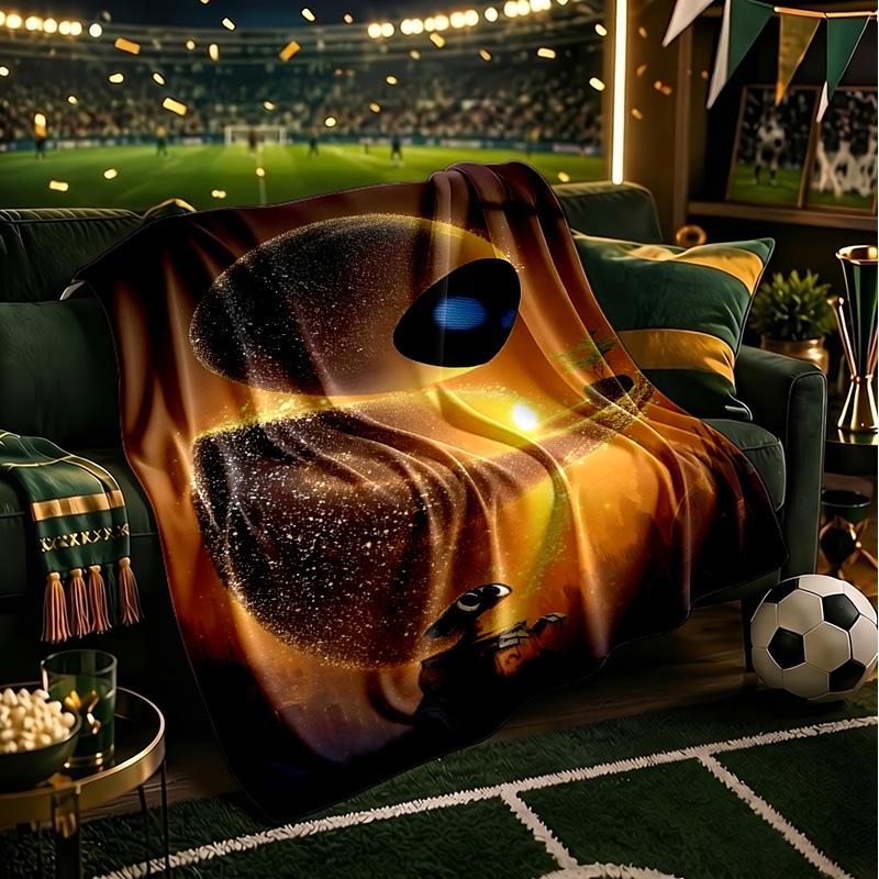 Heart In Space Adventure Throws Blanket Flannel Blankets Plush for Couch Bed Gifts for Men Women Travel picnic blanket Christmas fan gifts