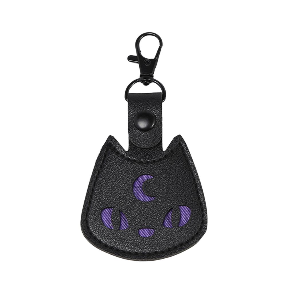 Premium Leather Protective Case Keychain Holder For Smart Device Accessory