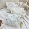 Sweet Lace Floral Women Cosmetic Bags Portable Ladies Clutch Purse Lipstick Makeup Bag Commute Female Large Capacity Storage Bag
