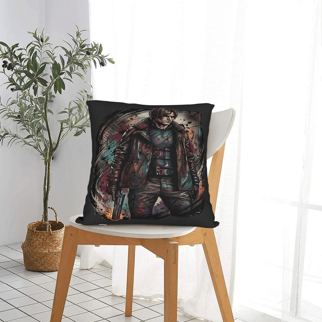 L-Leon Scott Kennedy Pillow Cover Novelty Pillow Case For Chair Sofa Home Decor Comfy Pillowcases Gift