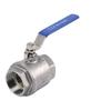 Two-Piece 201/304 Stainless Steel Ball Valve, Internal Thread, Water Switch Valve, 4-6 Points DN15