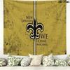 New Orleans Saints Wall Tapestry Aesthetic Wall Hanging Printed Fabric Blanket Decorative Tapestries for Bedroom Living Room Home Decor