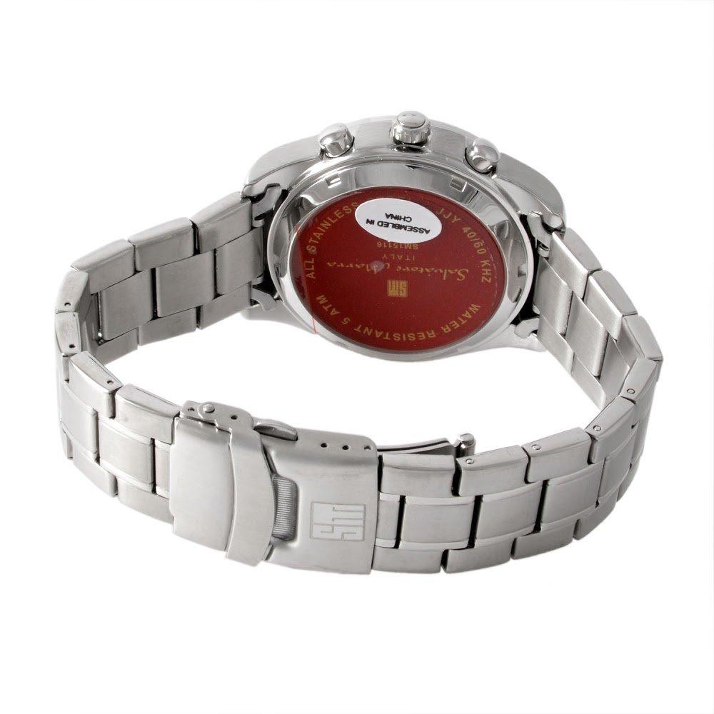 Salvatore Marra Men's Radio-Controlled Solar Watch SM15116-SSBKPG