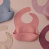 Color Kids 1PCS Silicone Baby Bibs Waterproof Feeding Accessories Food Grade Drool Bibs Newborn Burp Cloth Baby Accessories