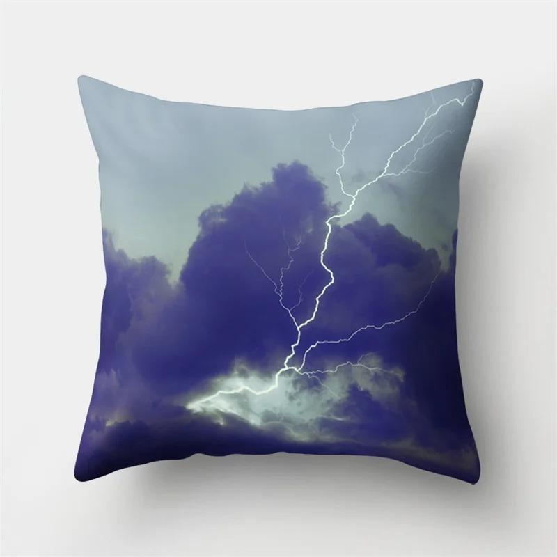 Office Living Room Home Pillowcase Night Moonlight Scenery Pillowcase Car Ornaments
