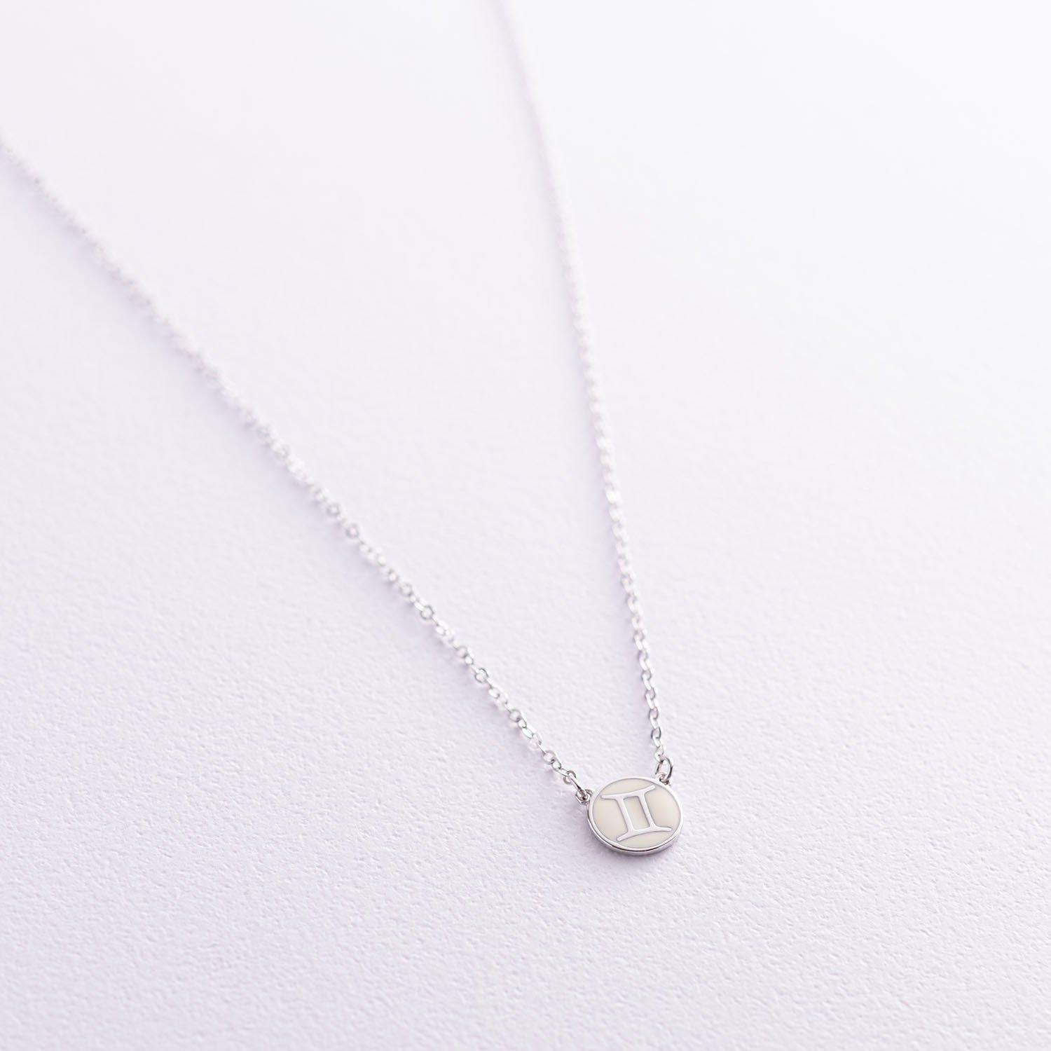 

Срібна каблучка Знак зодіаку Близнюки Oniks 40 cm срібний