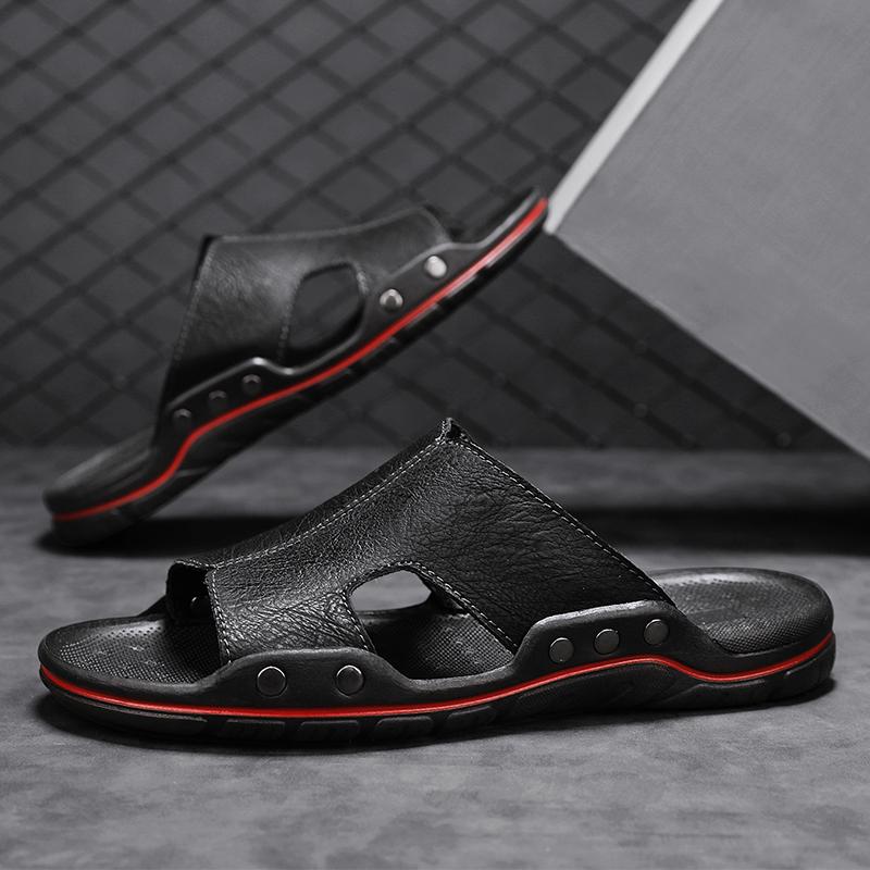 38-48 Men's Plus Size Fashionable Outdoor Sandals Lightweight and Breathable Casual Slippers