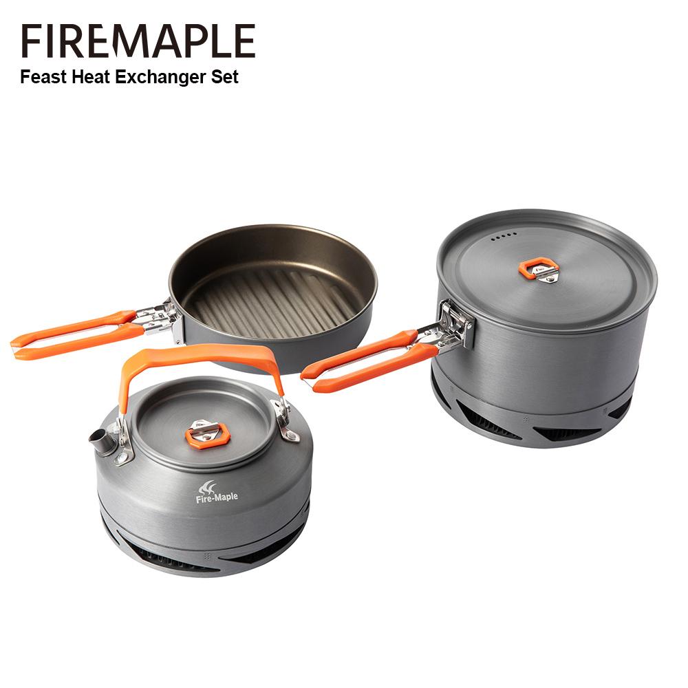 

Набор посуды для кемпинга Fire Maple, походный праздник, теплообменник, алюминиевый горшок, уличные складные кастрюли, посуда для путешествий и туризма