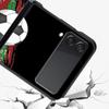 Handyhülle für Samsung Galaxy Z Flip 3 4 5 Faltbares Handyhülle Hartes PC Fundas Schutzhülle Land Fußball Marokko Fußball