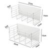 Bathroom Rack Magnetic Bath Rack Set of 2 Bathroom Washroom Kitchen Storage Shelf 31cm (White, & 32cm)