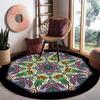 Round Carpet Living Room Coffee Table Sofa Hanging Basket Rocking Chair Home Carpet Floor Mat