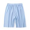 Men's Summer Ice Silk Pajama Pants, Plus Size, Lightweight, Loose-Fit, Five-Point Shorts