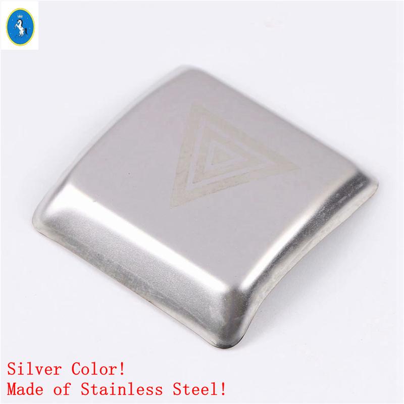 Head Warning Light Start Stop Engine Push Button Control Switch Panel Cover Trim For Toyota Camry 2018 -  Silver Accessories